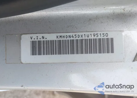 2001 Hyundai Elantra Gls из США, поврежденный, VIN KMHDN45DX1U195150